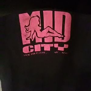 A one of a kind shirt that is from a strip Club in weirton,w.va